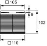 TECE Декоративная решетка TECEdrainpoint S, 100 мм, в пластиковой рамке, с монтажным элементом. 3660001
