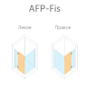 VegasGlass AFP-FIS Душевой уголок, прямоугольный 80x70 см определение сторон
