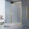 VegasGlass ZP Душевая дверь в нишу 110 см золото стекло матовое (сатин)