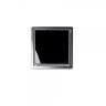 PESTAN CONFLUO STANDARD BLACK GLASS 1 Точечный трап 15х15 см чёрное стекло рамка хром 13000089 вставка в рамке