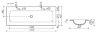 CERAMICA NOVA ELEMENT Раковина накладная 121х45,7 с 2-мя отверстиями под смеситель, без перелива. CN7016