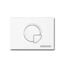 BERGES Кнопка для инсталляции NOVUM R4 Soft Touch белая. 040024