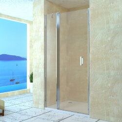 RGW LE-04 Душевая дверь в нишу 120х195 распашная, хром, стекло прозрачное Easy Clean. 06120412-11
