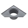 PESTAN CONFLUO STANDARD ANGLE 2 Угловой трап 194х194 мм металл с перфорацией Square (квадрат) покрытие хром 13000014