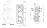 GESSI TONDO PRIVATE WELLNESS Внешние части термостатического смесителя с переключателем на 5 выходов арт.43072
