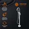 Orange Steel Смеситель для ванны напольный, белый. M99-336w