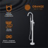 Orange Steel Смеситель для ванны напольный, белый. M99-336w