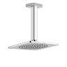 Gessi iSpa Shower Душевая головка шарнирная для потолочного крепления 220х220 мм. с защитой от известкового налета, высота 270 мм. арт.41252