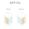 VegasGlass AFP-FIS Душевой уголок, прямоугольный 90x100 см определение сторон