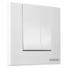 BERGES Кнопка для инсталляции NOVUM S4 Soft Touch белая. 040044