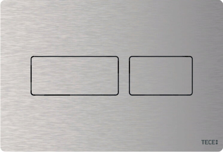 TECE Панель смыва TECEsolid с двойной системой смыва для унитаза с покрытием против отпечатков пальцев, нержавеющая сталь, сатин. 9240434