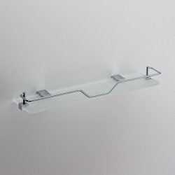 SCHEIN SWING Полка стекло с фигурным ограничит. (NL329E-510)
