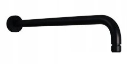 Paffoni LUSSO Кронштейн настенный верхнего душа 30 см латунь, чёрный матовый. ZSOF035NO