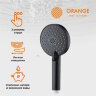 Orange Style Душевой гарнитур: ручной душ 3 режима, держатель, шланг 1,5 м, чёрный матовый. LM53b