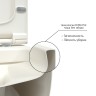 BERGES Унитаз подвесной EGO XL 54 см, сиденье дюропласт Toma Slim SO, микролифт, быстросъёмное, матовый белый. 082228