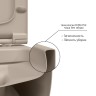BERGES Унитаз подвесной EGO XL 54 см, сиденье дюропласт Toma Slim SO, микролифт, быстросъёмное, матовый жасмин. 082728