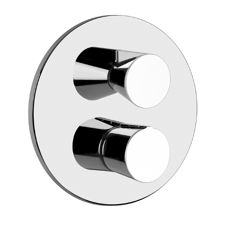 Gessi Cono Shower Внешние части для термостатического смесителя, с подключением на 3/4, фильтрами и переключателем с керамическими дисками, на 2 позиции на 1/2 арт.45134