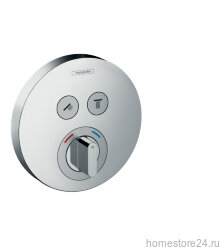 HANSGROHE Термостат ShowerSelect S встраиваемый для 2-х потребителей, внешняя часть, хром. 15748000