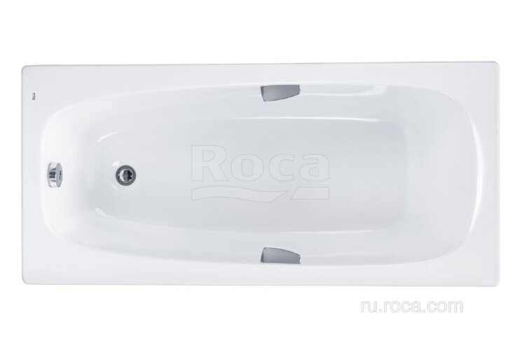 Акриловая ванна Roca Sureste 170х70 с ручками прямоугольная белая ZRU9302769