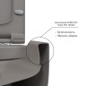 BERGES Унитаз подвесной EGO XL 54 см, сиденье дюропласт Toma Slim SO, микролифт, быстросъёмное, матовый серый. 083216