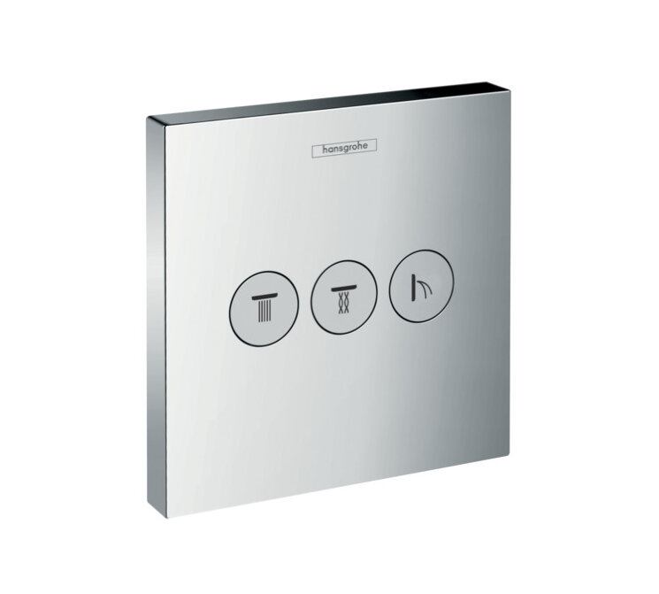 HANSGROHE ShowerSelect Запорно-переключающее устройство на 3 потребителя, внешняя часть, хром. 15764000