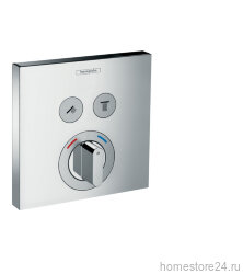 HANSGROHE Термостат ShowerSelect встраиваемый для двух потребителей, внешняя часть, хром. 15768000