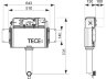 TECE Cмывной бачок Uni 13 см 9041008 схема