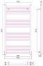 Сунержа Полотенцесушитель водяной МОДУС 1200х600, состаренная латунь. 051-0250-1260