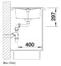 BLANCO METRA 45 S Мойка для кухни 78х50 SILGRANIT® PuraDur®, стиль "бетон". 525311