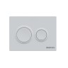 BERGES Кнопка для инсталляции NOVUM O4, Soft Touch белая. 040064