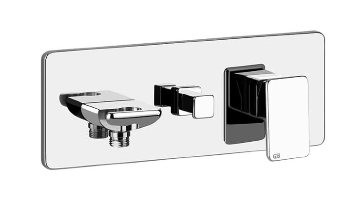 Gessi iSpa Shower Внешние части для встраиваемого однорычажного смесителя на 2 позиции с переключателем арт.44902