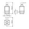 LANGBERGER LEDRO Дозатор подвесной хром/стекло 21821A схема