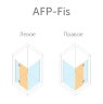 VegasGlass AFP-FIS Lux Душевой уголок, прямоугольный 90x80