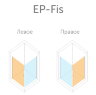 VegasGlass EP-FIS Душевой уголок, прямоугольный 80x90 см