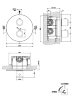 GESSI Goccia Внешние части термостатического смесителя 1 позиция арт.33842. Схема.