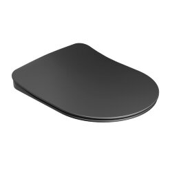 RAVAK Uni Chrome Flat Сиденье для унитаза с микролифтом, чёрный. X01795