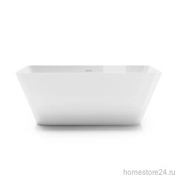 TREESSE VIVA Ванна отдельностоящая 165х70 Solid Surface, белая глянцевая. V286BL
