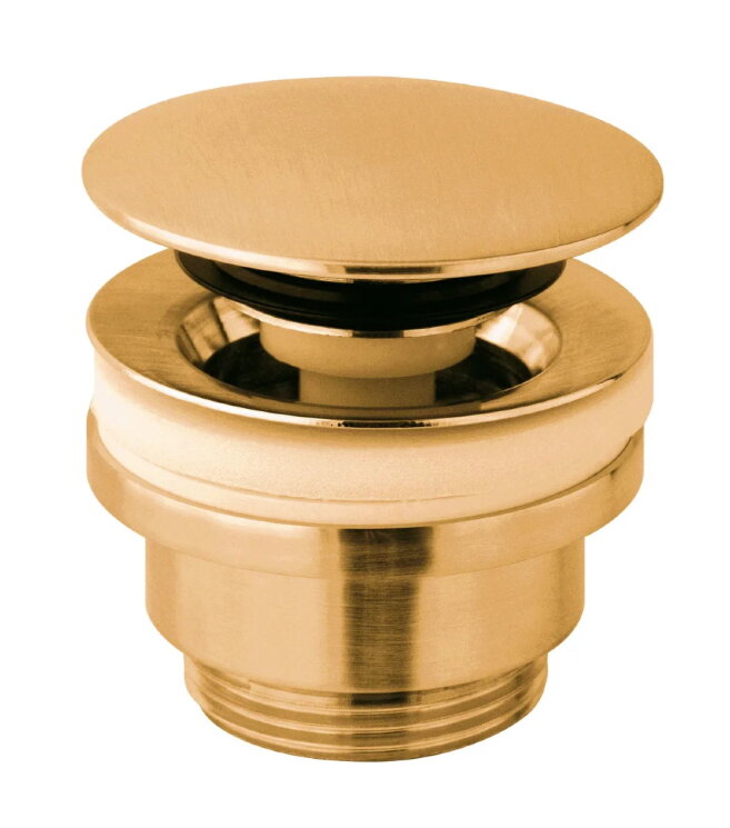 Paffoni Донный клапан для раковин без перелива, золото медовое брашированное. ZSCA050HGSP
