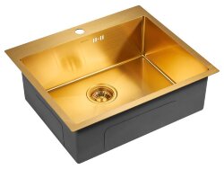 Paulmark BRIM Мойка для кухни 59х51 брашированное золото PM215951-BG
