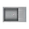 Paulmark VERLASS Мойка для кухни 78х50 искусственный гранит, серый металлик. PM317850-GRM