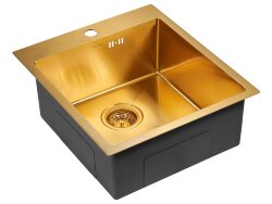Paulmark FAVORE Мойка для кухни 45х51 брашированное золото PM214551-BG