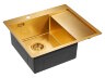 Paulmark ALSTER Мойка для кухни 59х51, левая, брашированное золото. PM825951-BGL