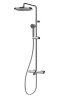 BOSSINI ELIOS Душевая стойка, верхний душ 25 см, с термостатом и изливом для ванны, хром. L10401.1.030