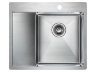 Paulmark FLANK Мойка для кухни 59х51 правая нержавеющая сталь брашированная PM225951-BSR