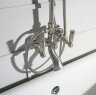 BOSSINI Liberty Душевая стойка, верхний душ 20 см, со смесителем и изливом для ванны, хром. L01203.030