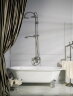 BOSSINI Liberty Душевая стойка, верхний душ 20 см, со смесителем и изливом для ванны, хром. L01203.030