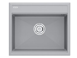 Paulmark STEPIA-590 Мойка для кухни 59х51 искусственный гранит, серый дым. PM115951-GRS