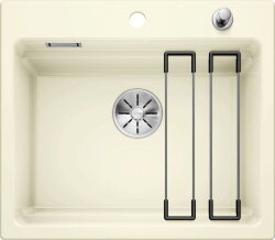 BLANCO ETAGON 6 Мойка для кухни 60х51 с клапаном-автоматом керамика, глянцевый магнолия. 525157