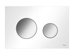 TECE Панель двойного смыва TECEloop, пластик белый, клавиши хром глянцевый. 9240627