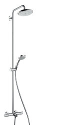 HANSGROHE Croma 220 Showerpipe для ванны, поворотный держатель 400 мм, хром. 27223000